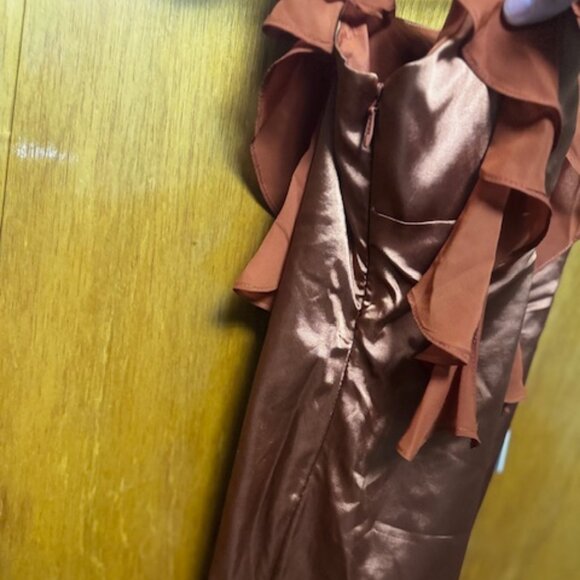 NWT Wear Your Love copper/rust colored dress - Picture 2 of 4
